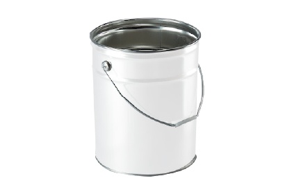 Bucket Pail Metal with Locking Ring & Lid 20L